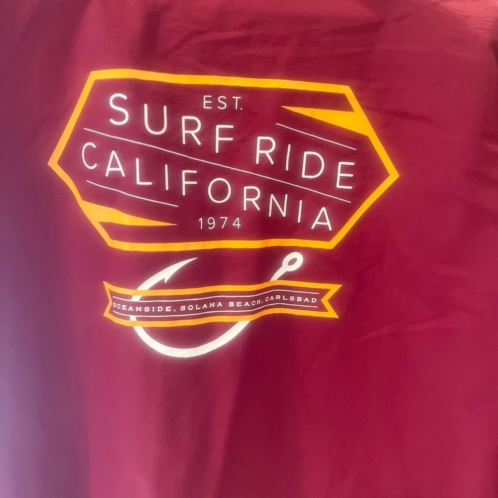Surf Ride California windbreaker size XL in EUC